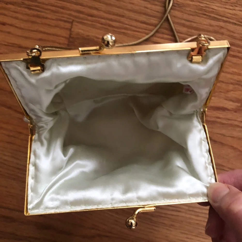 Valerie Stevens Lime Handmade Beaded Dress Purse - Picture 5 of 8